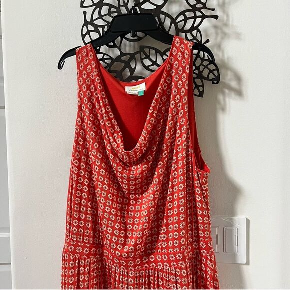 Anthropologie Maeve Brianne Cowl Neck Dress in Tangerine 1X NWOT - Picture 13 of 15